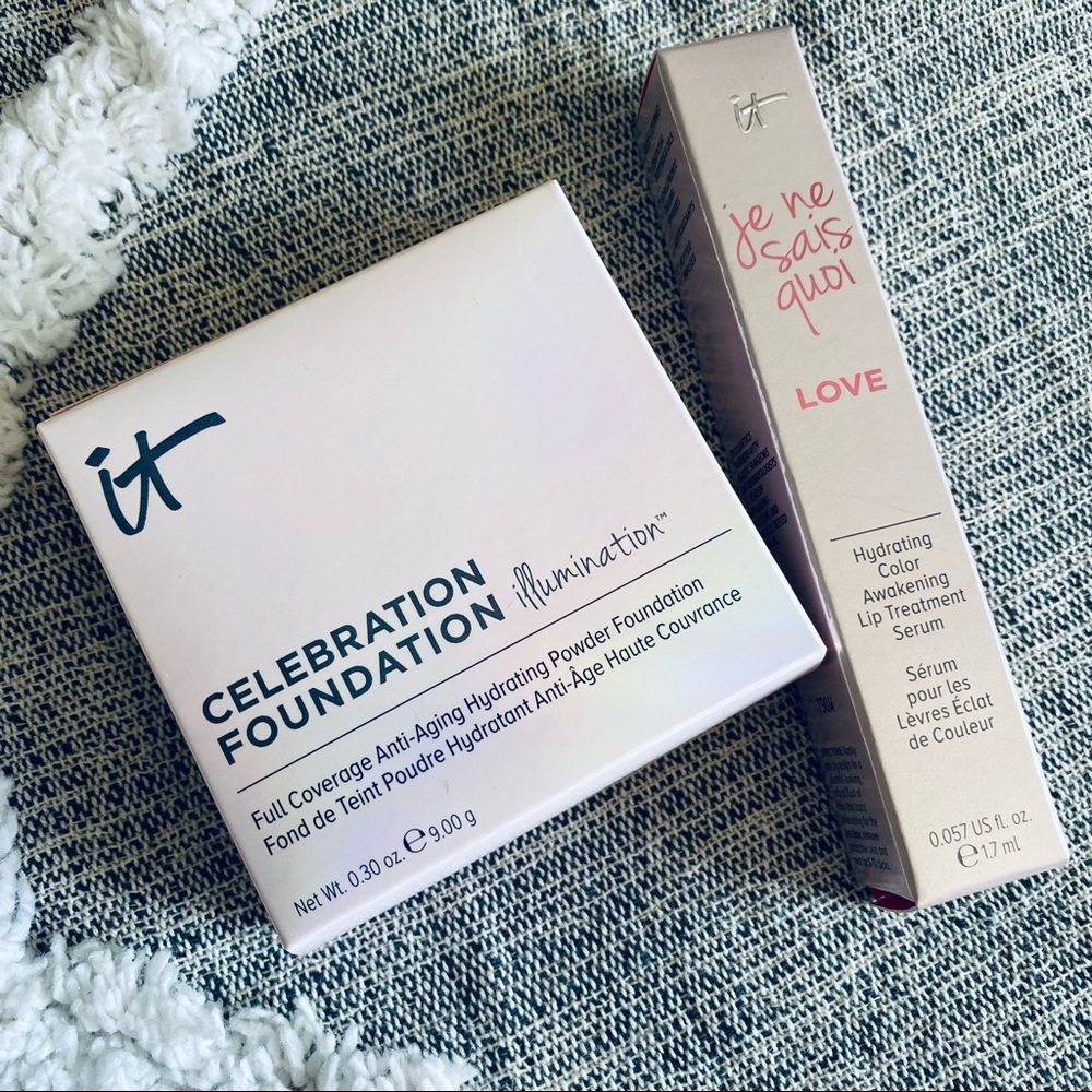 🌸IT COSMETICS Celebration Foundation Illumination & Je Ne Sais Quoi Lip Serum🌸